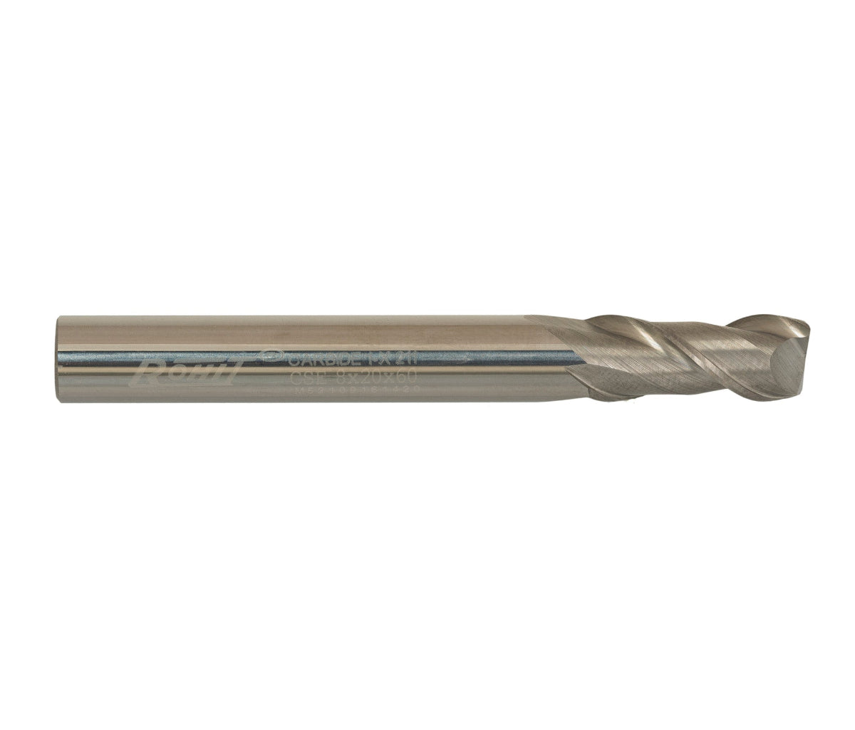 Rohit Solid Carbide C-103 Up cut 2 Flute Router Bits . 1/8" Flute diameter, and 1/8" shank diameter Uncloated